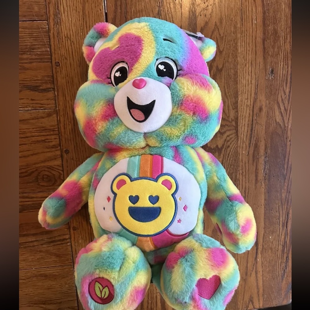 Care Bears 24" Good Vibes Bear Jumbo Plush Brand New